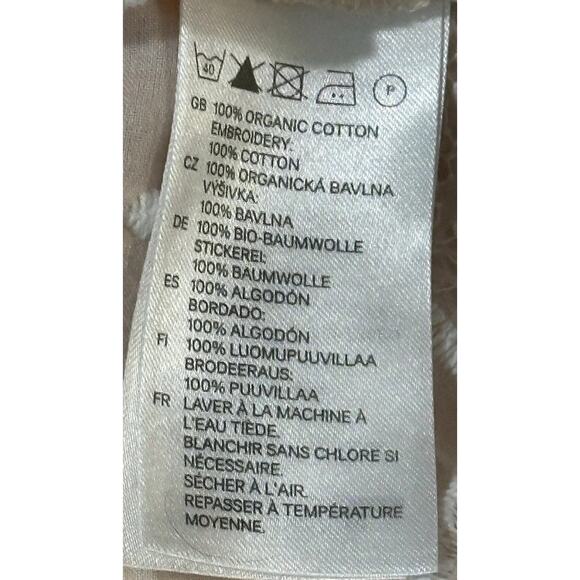 H&M Conscious Collection Sleeveless elet Lace Top Size 10 Organic Cotton - Picture 6 of 8